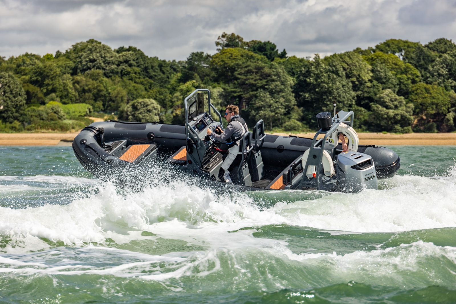 Highfield RIB powerboat training on the Solent