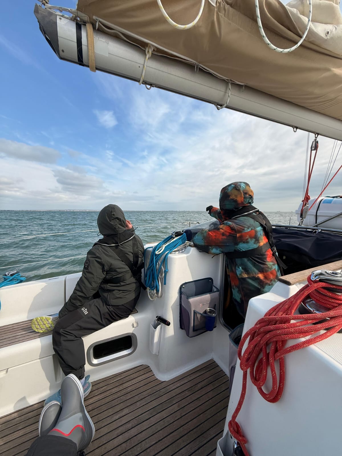Sailing training on the Solent